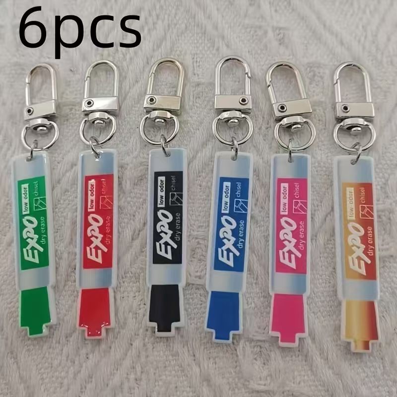 6pcs acrylic pen keychain, all - Hiking review and price