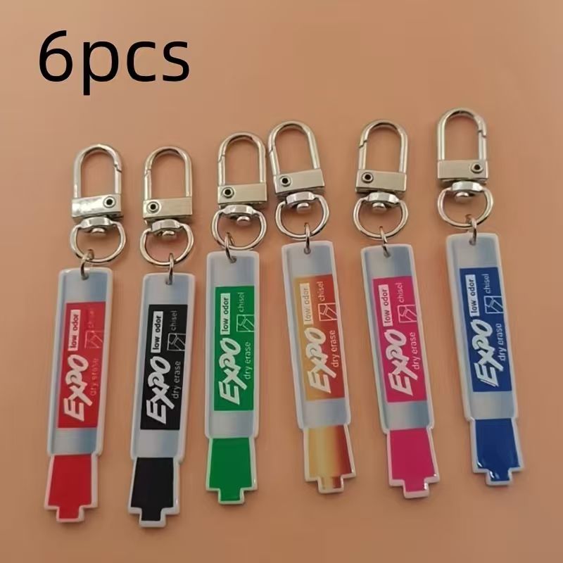 6pcs acrylic pen keychain, all - Hiking review and price