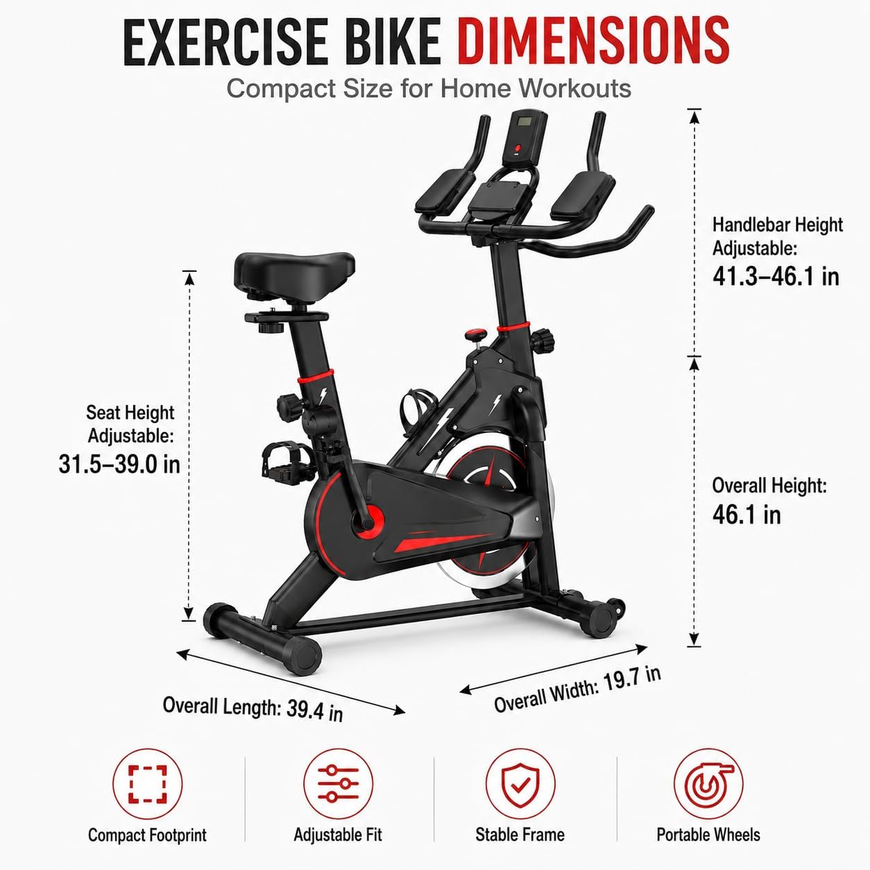 Indoor Magnetic Exercise Bike, - Exercise Bike Magnetic Resistance review and price